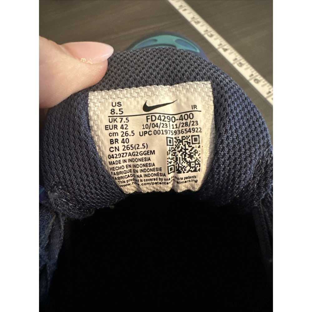 Nike Air Max Plus Drift Men's 8.5 Blue Teal Orange Tn Sneakers FD4290-400 - Picture 10 of 10